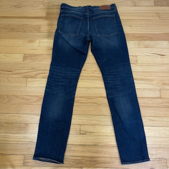 J Crew Jeans Men 32x32 Straight Slim Blue Denim Kurabo Cotton Dark Wash - Picture 5 of 10